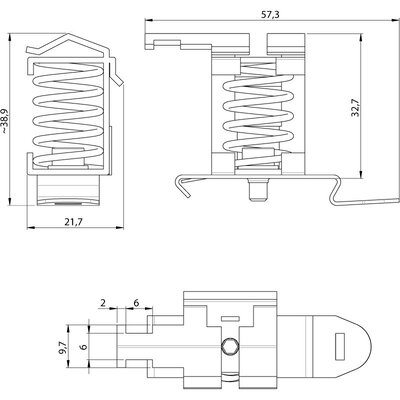 Klamra EMC SF/SKZ 4-13.5, 36502 - schemat