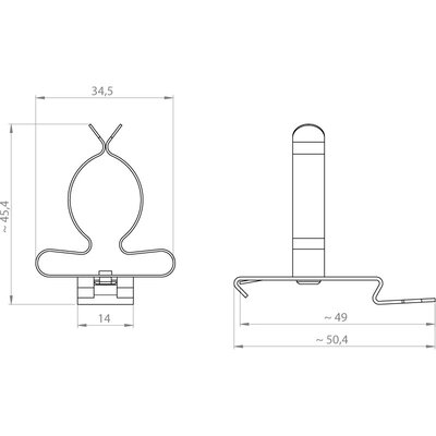 Klamra EMC SF/SKL 23-29, 36249 - schemat