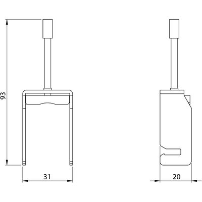 Klamra EMC mocująca SKS 5-28, 36286 - schemat