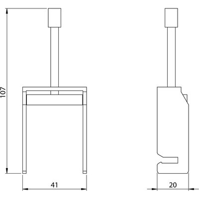 Klamra EMC mocująca SKS 20-35, 36287 - schemat