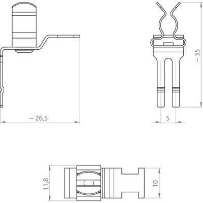 Klamra uziemiająca EMC STFZ/SKL 6-8, 37510.3 - schemat