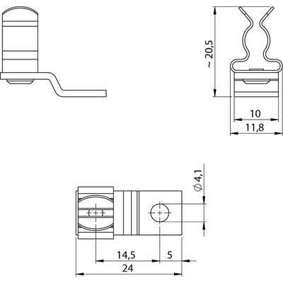 Klamra EMC LF/SKL 6-8, 36255 - schemat