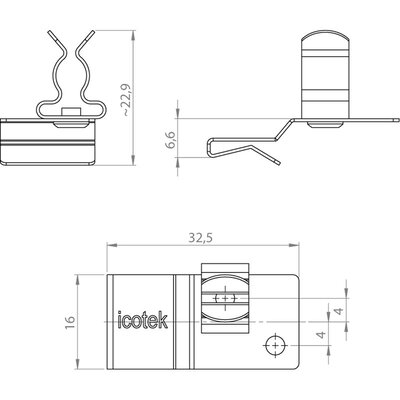 Klamra uziemiająca PFK2-A/SKL 30, 3678030 -schemat
