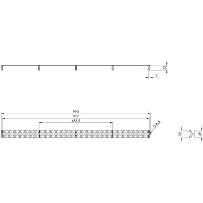 Listwa mocująca EMC KAFM 59/SK, 36472 - schemat