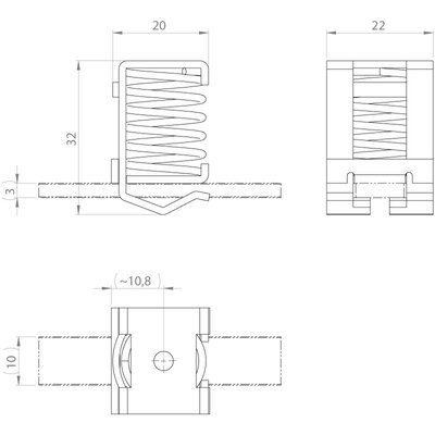 Klamra uziemiająca EMC SS/SK 4-13,5, 36236.002