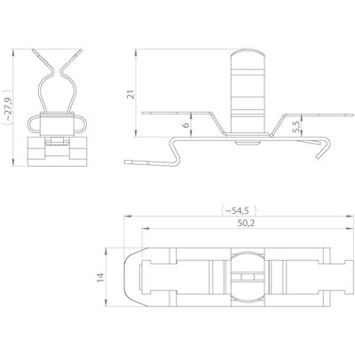 Klamra uziemiająca EMC SF2Z/SKL 8-11, 36865.150