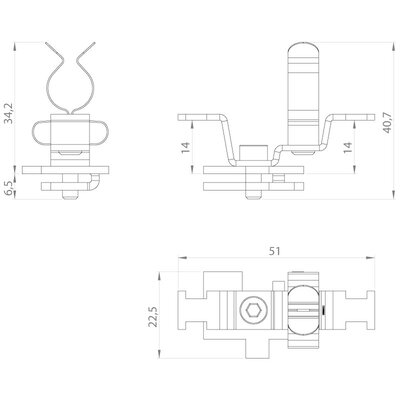 Klamra uziemiająca EMC SC/LF2Z-M/MSKL 8-18, 37614.150