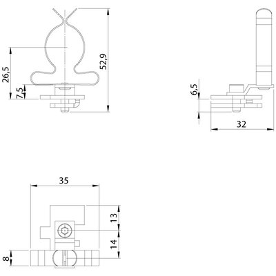 Klamra uziemiająca EMC SC/LF/SKL 22-30, 36259.100