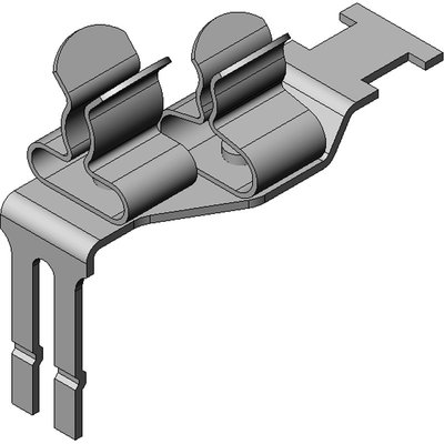 Podwójna klamra uziemiająca EMC STFZ2/21, 3750521 - rysunek