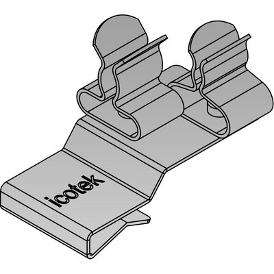 Podwójna klamra uziemiająca EMC PFK2-B/SKL 21, 36784.21 - rysunek