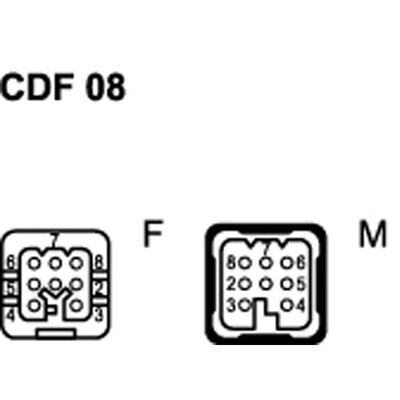 Wkładka żeńska 21.21, CDF 08 - schemat 1