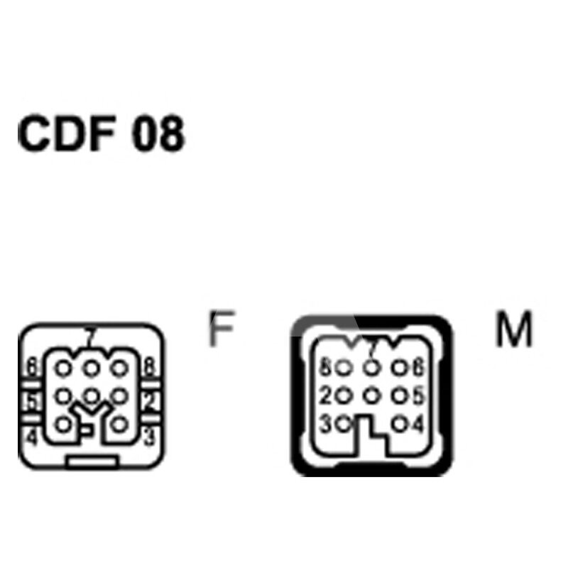 Wkładka żeńska 21.21, CDF 08 - schemat 1