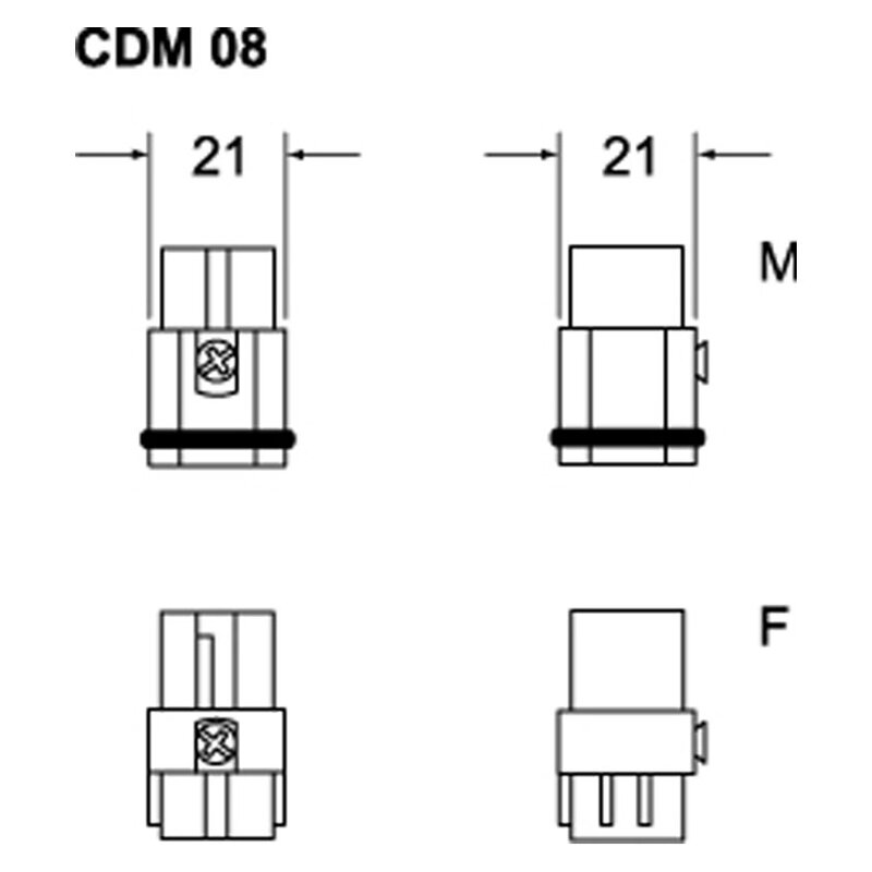 Wkładka męska 21.21, CDM 08 - schemat 1