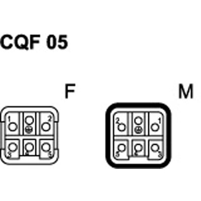 Wkładka żeńska 21.21, CQF 05 - schemat 1