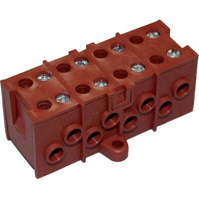 Blok zaciskowy TEEBLOCK 4+4 piny IP00, THP.032.A4B