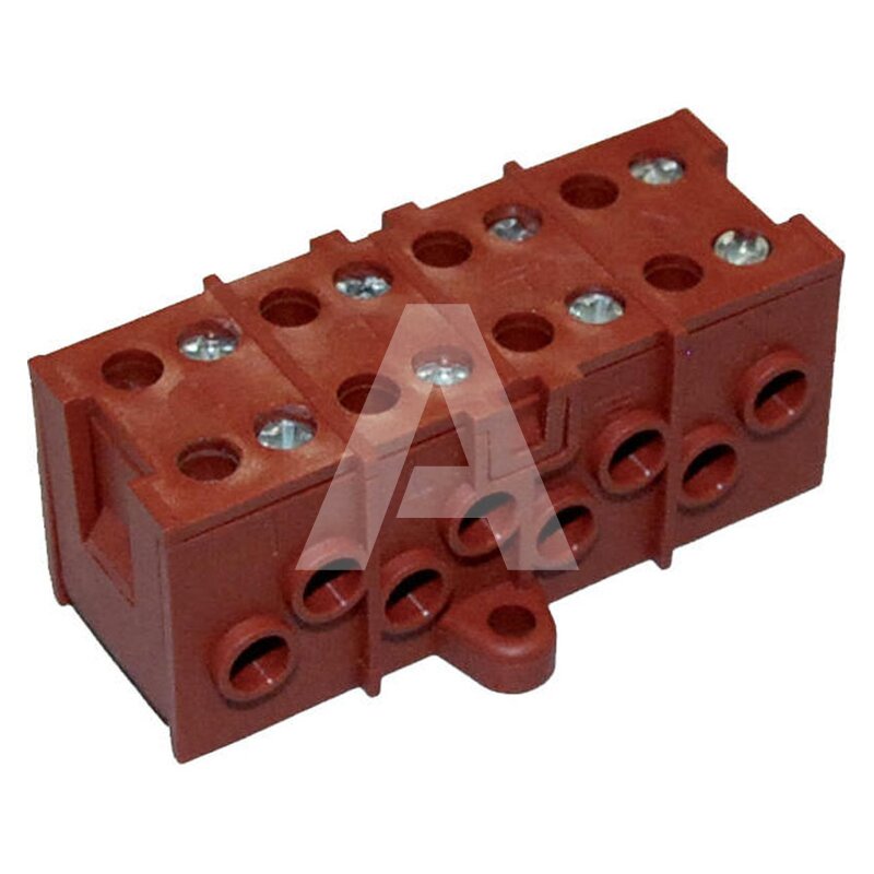 Blok zaciskowy TEEBLOCK 4+4 piny IP00, THB.032.A4B