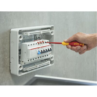 Zestaw wkrętaków SoftFinish electric slimFix płaski, 36455 - aplikacja