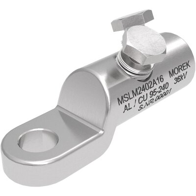 Końcówka kablowa na śruby zrywalne, otwór M16, Al/Cu, 95-240 mm², 36 kV, 2 x śruba aluminiowa zrywalna, MSLM2402A16 - zdjęcie