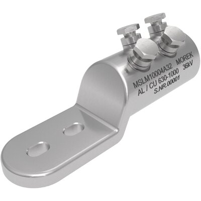 Końcówka kablowa na śruby zrywalne, otwór M12 x 2 Al/Cu, 630-1000 mm², 36 kV, 4 x śruba aluminiowa zrywalna, MSLM10004A32 - zdjęcie