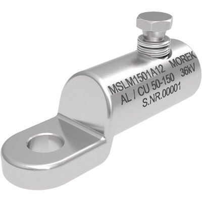 Końcówka kablowa na śruby zrywalne, otwór M12, Al/Cu, 50-150 mm², 36 kV, 1 x śruba aluminiowa zrywalna, MSLM1501A12