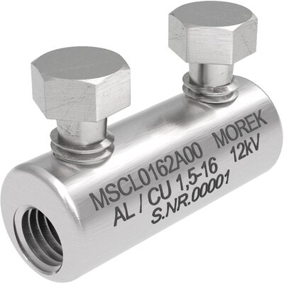 Złącza kablowe na śruby zrywalne, Al/Cu, 1,5 - 16 mm², 12 kV, 2 x śruba aluminiowa zrywalna, MSCL0162A00 - zdjęcie