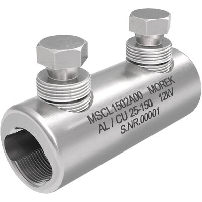 Złącza kablowe na śruby zrywalne, Al/Cu, 25 - 150 mm², 12 kV, 2 x śruba aluminiowa zrywalna, MSCL1502A00 - zdjęcie