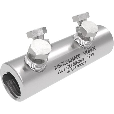 Złącza kablowe na śruby zrywalne, Al/Cu, 50 - 240 mm², 12 kV, 4 x śruba aluminiowa zrywalna, MSCL2404A00 - zdjęcie