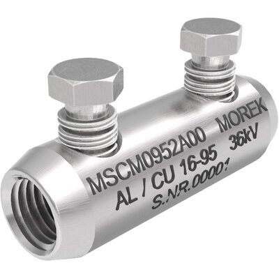 Złącza kablowe na śruby zrywalne, Al/Cu, 16 - 95 mm², 36 kV, 2 x śruba aluminiowa zrywalna, MSCM0952A00 - zdjęcie