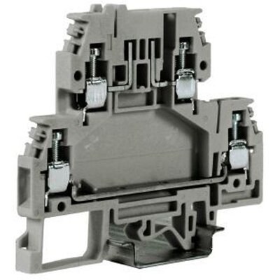 Złącze śrubowe 4 mm², 2-piętrowe, bezpiecznikowe, DSFA.4/GR