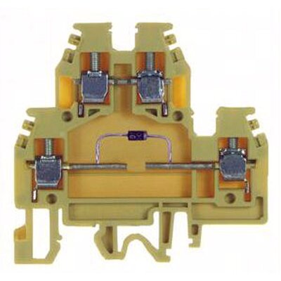 Złącze śrubowe 4 mm², 2-piętrowe, z diodą, DAS.4/B