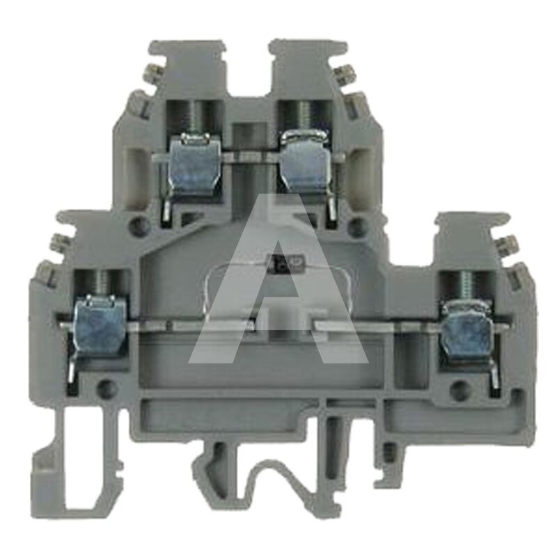 Złącze śrubowe 4 mm², 2-piętrowe, z diodą, DAS.4/B/GR