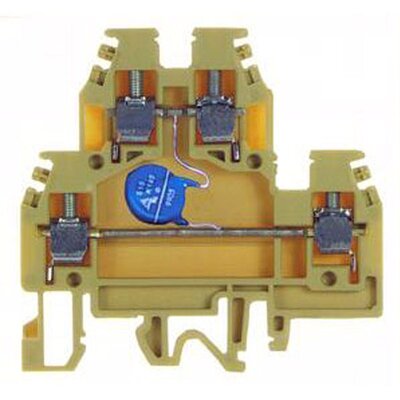 Złącze śrubowe 4 mm², 2-piętrowe, z warystorem, 24 V, DAS.4/V24