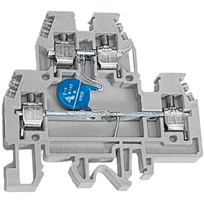 Złącze śrubowe 4 mm², 2-piętrowe, z warystorem, 24 V, DAS.4/V24/GR