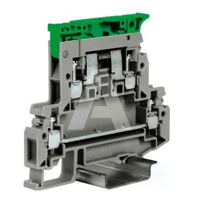 Złącze śrubowe 4 mm², 2-piętrowe, bezpiecznikowe, sygnalizacja, 12-48 V, DSF.4/GR/C12-48