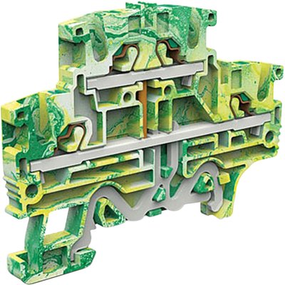 Złącze push-in 2,5 mm², 2-piętrowe, PE, zielono-żółte, EFDE.2
