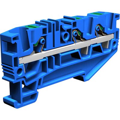 Złącze push-in 6 mm², 3-przewodowe, niebieskie, EFC.6/1+2/BL