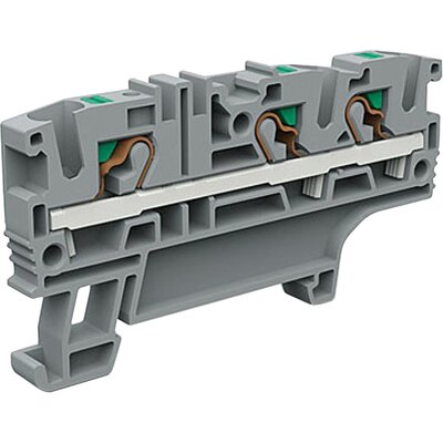 Złącze push-in 4 mm², 3-przewodowe, szare, EFC.4/1+2GR