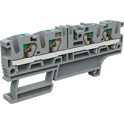 Złącze push-in 4 mm², 4-przewodowe, szare, EFC.4/2+2GR