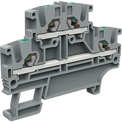 Złącze push-in 2,5 mm², 2-piętrowe, szare, EFD.2/GR