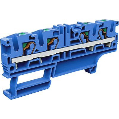 Złącze push-in 4 mm², 4-przewodowe, niebieskie, EFC.4/2+2BL
