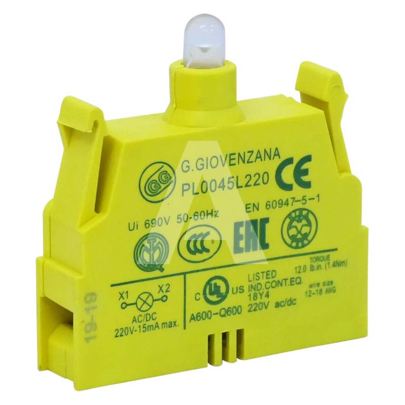 Moduł podświetlający LED 24 V AC / DC, biały, PL0045L24