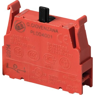 Styk 1NC, złącze śrubowe, PL004001