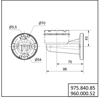 Kolumna sygnalizacyjna (akcesoria montażowe), 97584085 - schemat