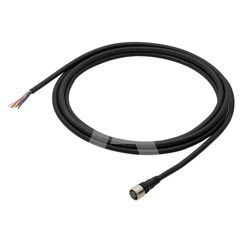 Kabel ekranowany z wtyczką M12 (8-polowa), do odbiornika F3SG-R Advanced, 10 m, F39-JG10A-D