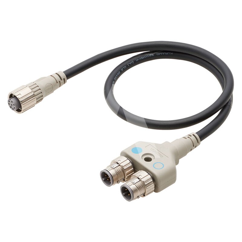 Złącze resetujące M12 - Y do serii F3SG-R_SR, 0,5 m, F39-GCNY3
