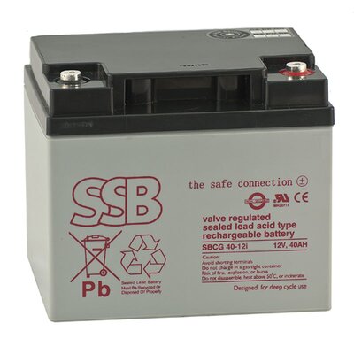 Akumulator żelowy GEL 40 Ah/12 V DC, SBLCG 40-12i