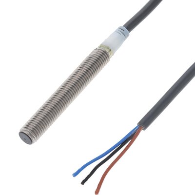 Czujnik indukcyjny zbliżeniowy, stal nierdzewna, średnica czujnika 8 mm, 10..32 V DC, E2A-S08LS02-WP-B1 2M