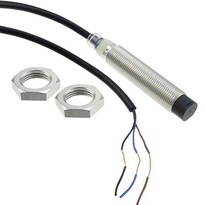 Czujnik indukcyjny zbliżeniowy, niklowany mosiądz, średnica czujnika 12 mm, 10..30 V DC, E2B-M12LN05-WP-B1 5M