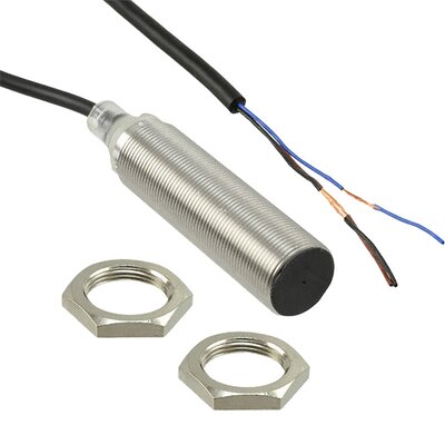 Czujnik indukcyjny zbliżeniowy, niklowany mosiądz, średnica czujnika 18 mm, 10..30 V DC, E2B-M18LS05-WP-C2 5M