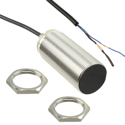 Czujnik indukcyjny zbliżeniowy, niklowany mosiądz, średnica czujnika 30 mm, 10..30 V DC, E2B-M30LS15-WP-B2 2M